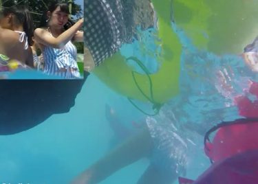 【プール盗撮動画】水中から水着女子のお尻を追っかけてみたら天国を感じられた